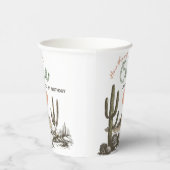 Wüste Wild West Western 1. Geburtstag Pappbecher (Rechts)