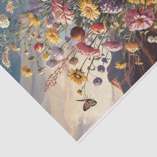 Wüste Wildblume Bouquet, Südwest Canyon Seidenpapier (Ausschnitt)