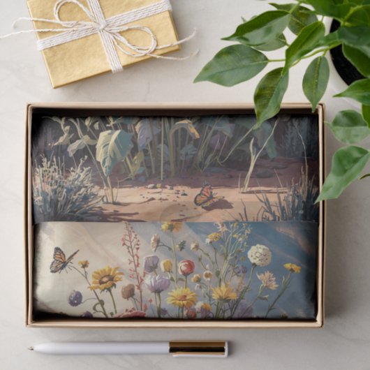 Wüste Wildblume Bouquet, Südwest Canyon Seidenpapier (Geschenk)