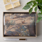 Wüste Wildblume Skull, Südwestthema Seidenpapier (Geschenk)