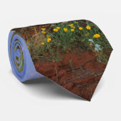 Wüste Wildblumen Sonnenuntergang Krawatte (Gerollt)