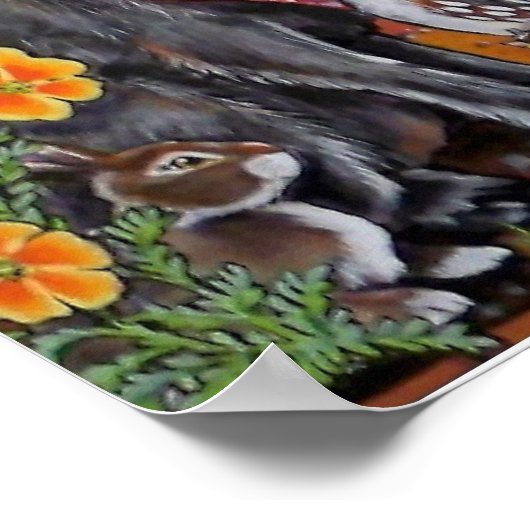 Wüste Wildlife Humors Southwestern Poster (Ecke)