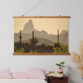 Wüste-Wüste-Gebirgswüste Wandteppich Mit Holzrahmen (Schlafzimmer)