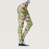Wüste Yucca-Blumen hellgrün Leggings (Rechts)