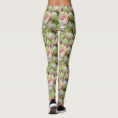 Wüste Yucca-Blumen hellgrün Leggings (Rückseite)