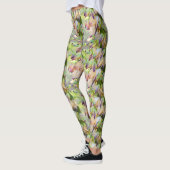 Wüste Yucca-Blumen hellgrün Leggings (Links)