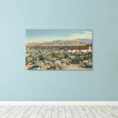 Wüste Zuhause mit Blick auf die Stadt Leinwanddruck (Insitu (Holzboden))