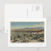 Wüste Zuhause mit Blick auf die Stadt Postkarte (Vorne/Hinten)