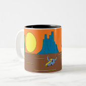 Wüste Zweifarbige Tasse (Vorderseite Links)