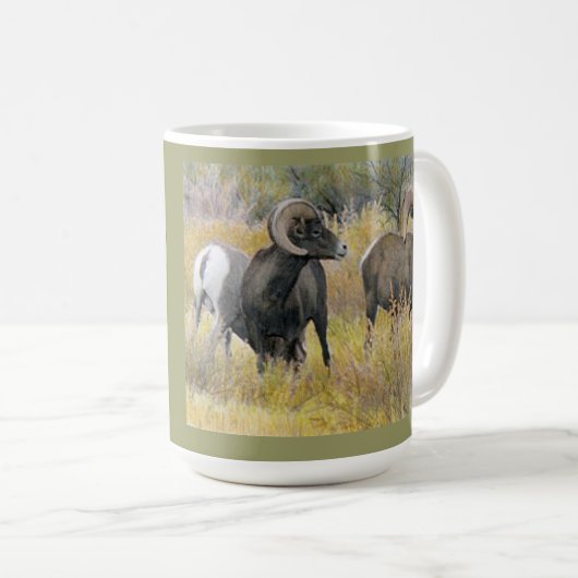 Wüstebighorns-feine Kunst-Tasse Kaffeetasse (VorderseiteRechts)