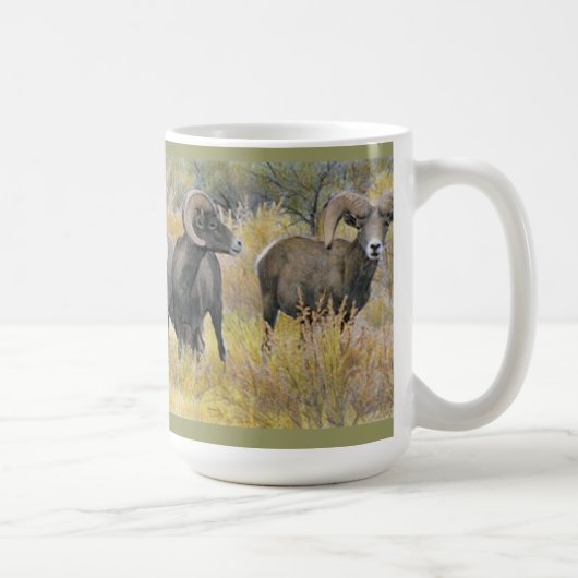 Wüstebighorns-feine Kunst-Tasse Kaffeetasse (Rechts)