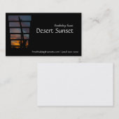 Wüsten-Arizona-SonnenuntergangSaguaro Visitenkarte (Vorne/Hinten)