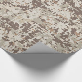 Wüsten-Art-Digital-Tarnung Geschenkpapier (Ecke)