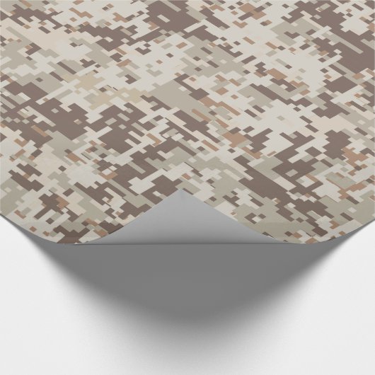 Wüsten-Art-Digital-Tarnung Geschenkpapier (Ecke)