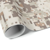 Wüsten-Art-Digital-Tarnung Geschenkpapier (Rolleneckpunkt)