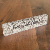 Wüsten-Art-Digital-Tarnungs-Beige-Dekor Namensplakette (Seite)