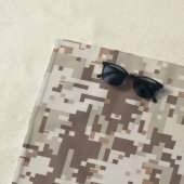 Wüsten-Art-Digital-Tarnungs-Dekor auf a Strandtuch (Beispiel)