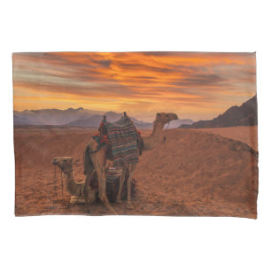 Wüsten   Bactrian Camel Egypt Sand Dune Kissenbezug
