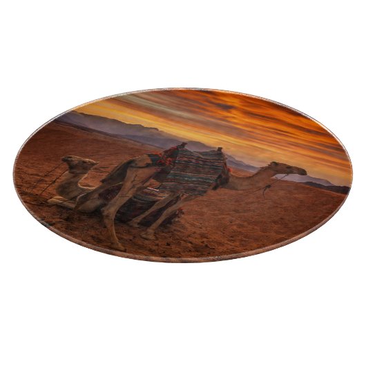 Wüsten | Bactrian Camel Egypt Sand Dune Schneidebrett (Ecke)