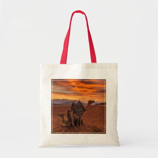 Wüsten | Bactrian Camel Egypt Sand Dune Tragetasche (Vorne)