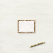 Wüsten-Beige-Braun-Grün-Tarnung Post-it Klebezettel (Auf Schreibtisch)