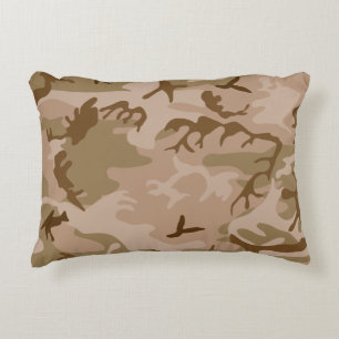 Wüsten-Beige-Braun-Grün-Tarnung Zierkissen
