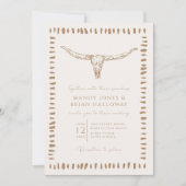 Wüsten-Boho-Cowboy-Hochzeit Einladung (Vorderseite)