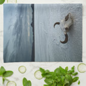 Wüsten | Bonneville Salt Flats Utah Geschirrtuch (Gefaltet)