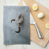 Wüsten | Bonneville Salt Flats Utah Geschirrtuch (Viertel Falte)