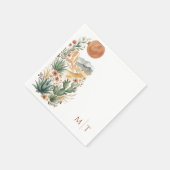 Wüsten-Botanik-Hochzeitsserviette Serviette (Ecke)
