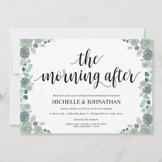 Wüsten-botanische Einladung (Vorderseite)