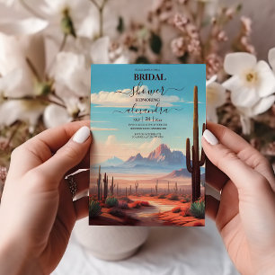 Wüsten-Brautparty im Westen Mexikos zwischen Kakte Einladung