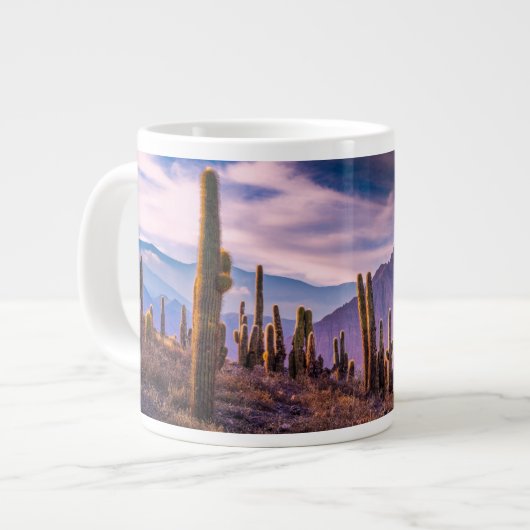 Wüsten | Cactus Landscape Argentinien Jumbo-Tasse (Vorderseite Links)