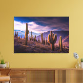 Wüsten | Cactus Landscape Argentinien Leinwanddruck (Insitu (Wohnzimmer))