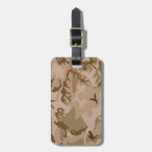 Wüsten-Camouflage Gepäckanhänger (Vorderseite vertikal)