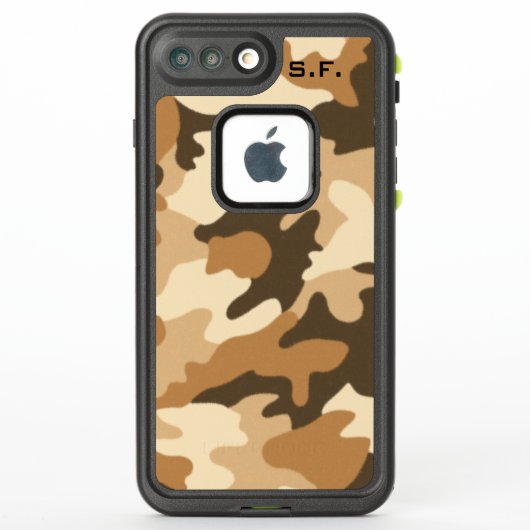 Wüsten-Camouflage iPhone Fall (Rückseite)