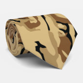 Wüsten-Camouflage Krawatte (Gerollt)