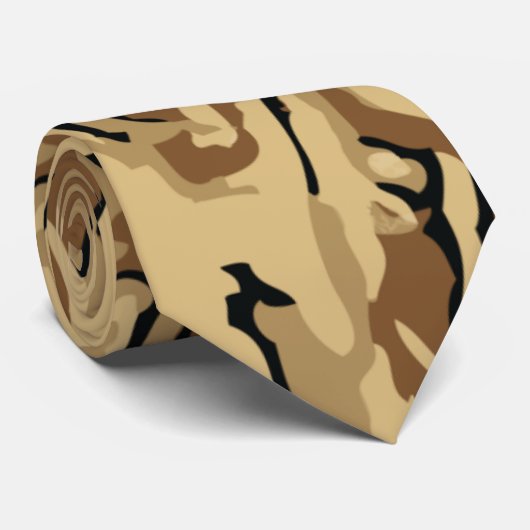 Wüsten-Camouflage Krawatte (Gerollt)