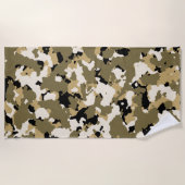 Wüsten-Camouflage Strandtuch (Vorderseite)