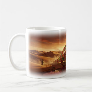 Wüsten-Chamäleon-Oase-Mirage-Kunsttasse Kaffeetasse