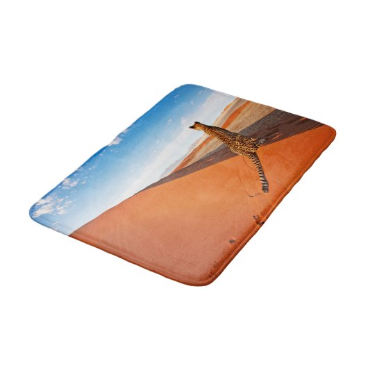 Wüsten | Cheetah Savannah Wüste Badematte (Schrägansicht)