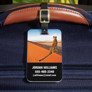 Wüsten Cheetah Savannah Wüste Gepäckanhänger