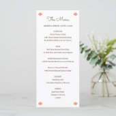 Wüsten-Chic-Sedona-Hochzeitsmenü Programm (Stehend Vorderseite)