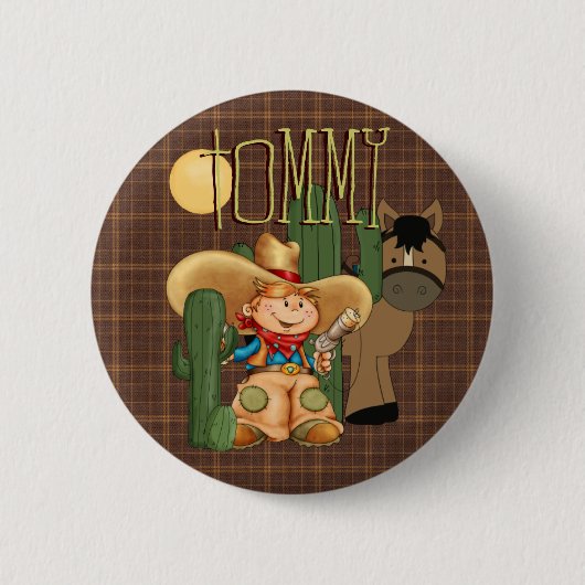 Wüsten-Cowboy Button (Vorderseite)