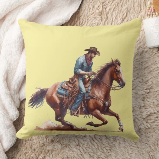 Wüsten-Cowboy Kissen (Decke)