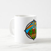 Wüsten-Design-Tasse Kaffeetasse (Vorderseite Links)