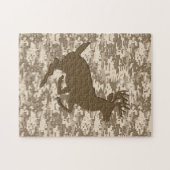 Wüsten-Digital-Tarnungs-Rotwild-Camouflage-Muster Puzzle (Horizontal)