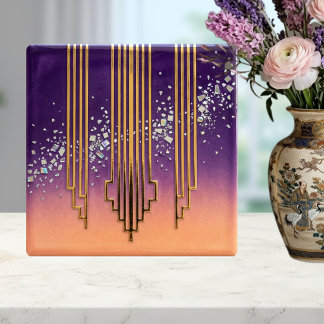 Wüsten-Disco-Gitterkristall Ombre-Diamant und Oran Fliese