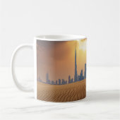 Wüsten | Dubais Skyline View von Sand Dune Kaffeetasse (Links)