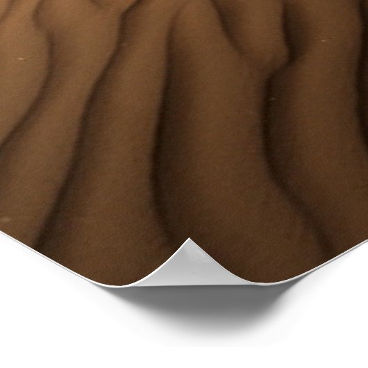 Wüsten | Dubais Skyline View von Sand Dune Poster (Ecke)